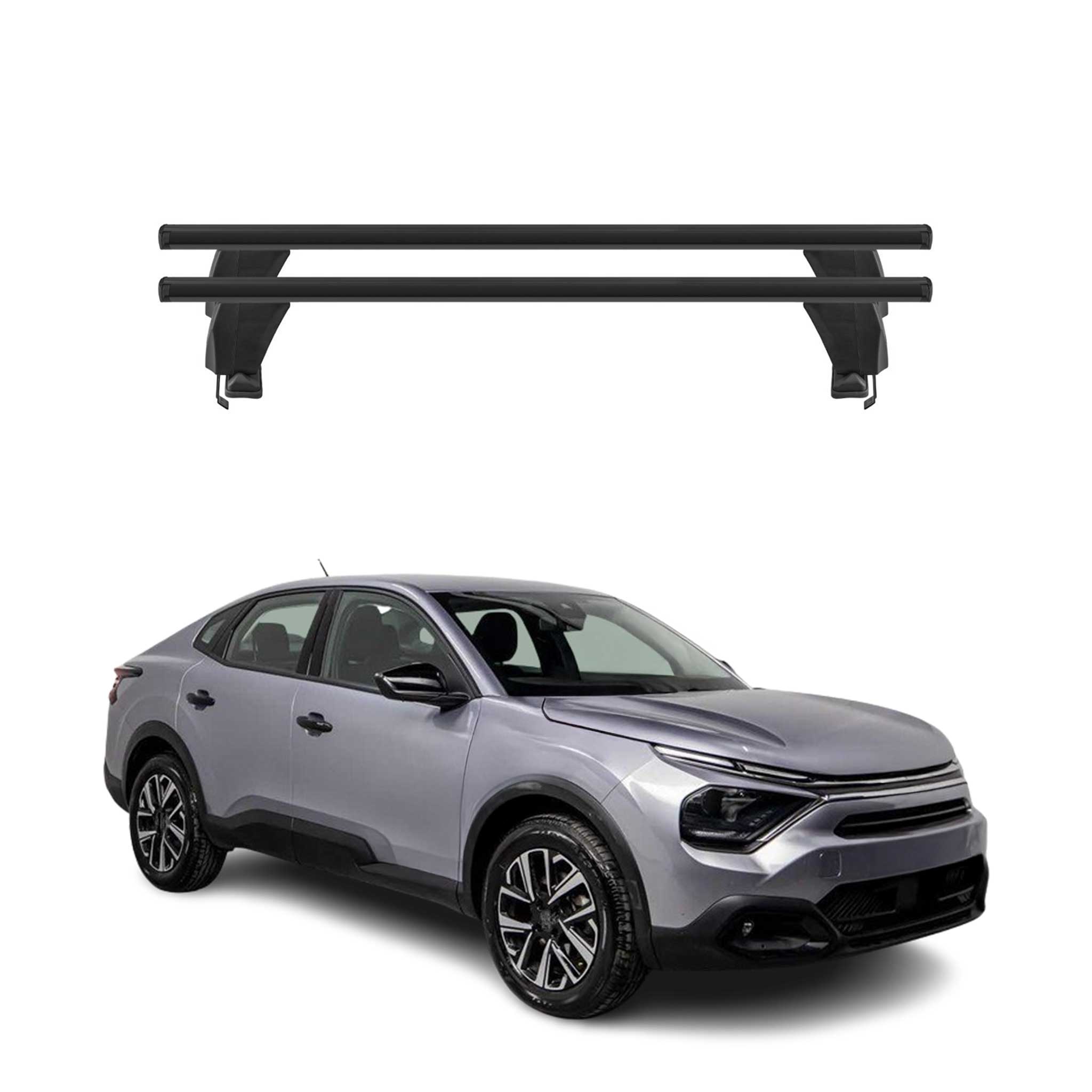 Menabo Dachträger Grundträger für Citroen C4X / e-C4X 2022-2026 Alu Schwarz 2tlg