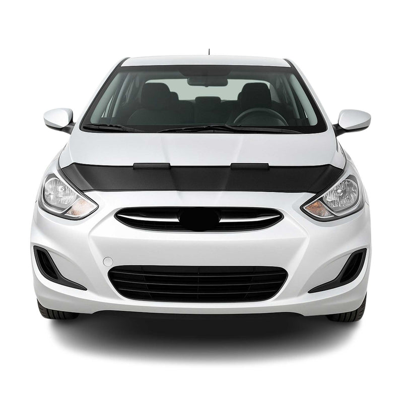 Haubenbra Steinschlagschutz für Hyundai Accent Blue RB 2011-2024 Schwarz Halb