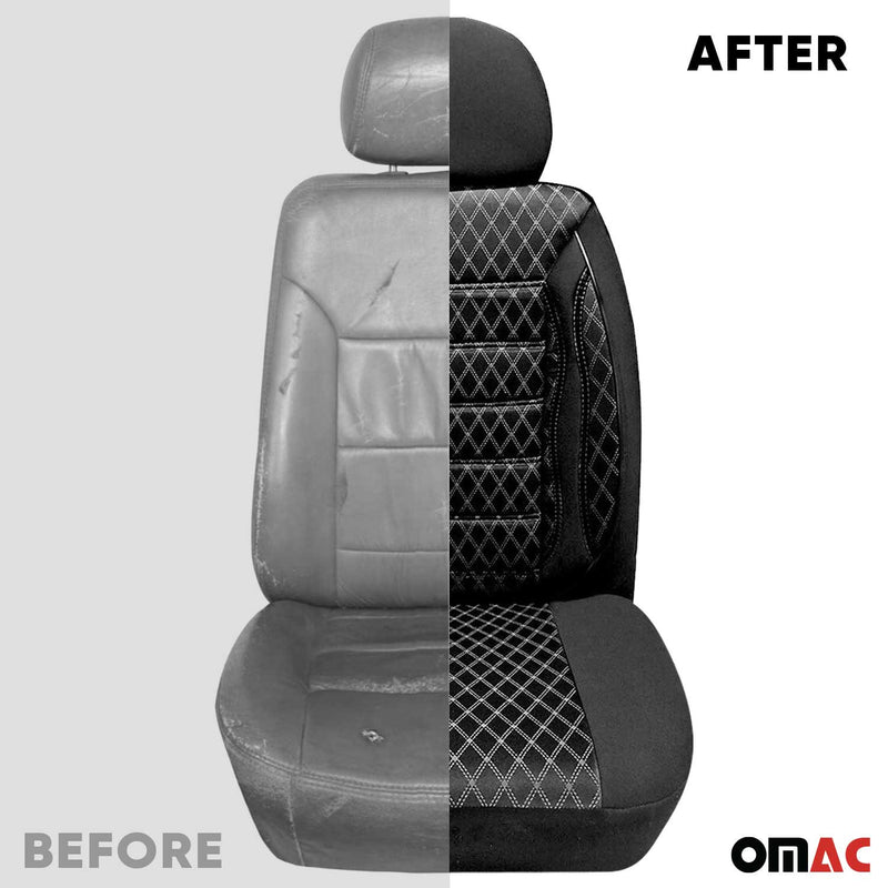 Sitzbezüge Schonbezüge für Citroen Jumper 2006-2014 Schwarz 2+1 Vorne