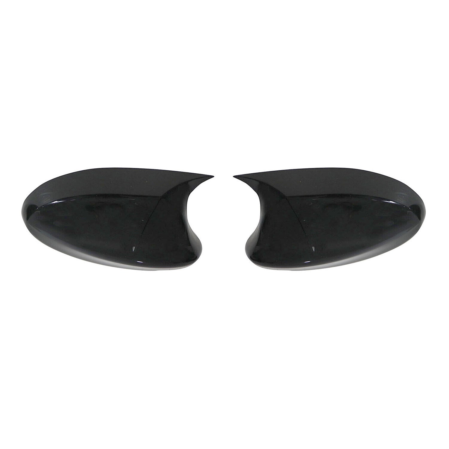 Spiegelkappen Spiegelabdeckung für BMW 3er E90 2005-2008 ABS Schwarz Glanz 2tlg