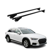Menabo Dachträger für Audi A4 B9 Avant Allroad 2015-2025 75kg Alu Schwarz 2x