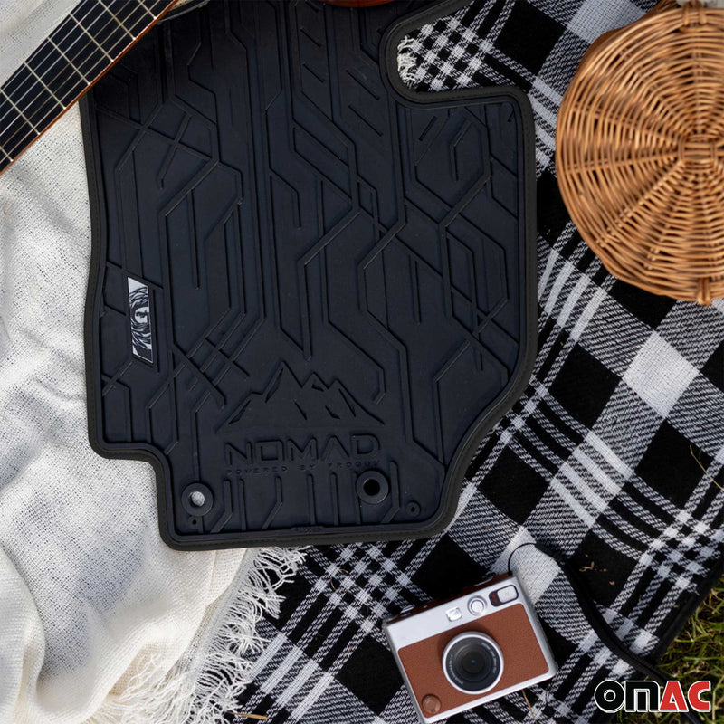 Fußmatten Gummimatten Antirutsch für VW Polo IV 2001-2009 Gummi Schwarz 2 tlg