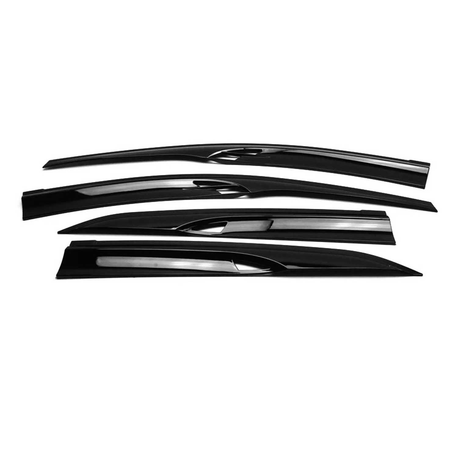 Windabweiser Regenabweiser Schwarz für HONDA CIVIC ab 2016 Limousine 4 tlg