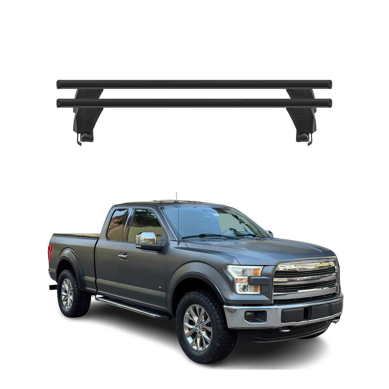 Menabo Dachträger Grundtäger für Ford F150 2015-2025 50kg Alu Schwarz 2 tlg
