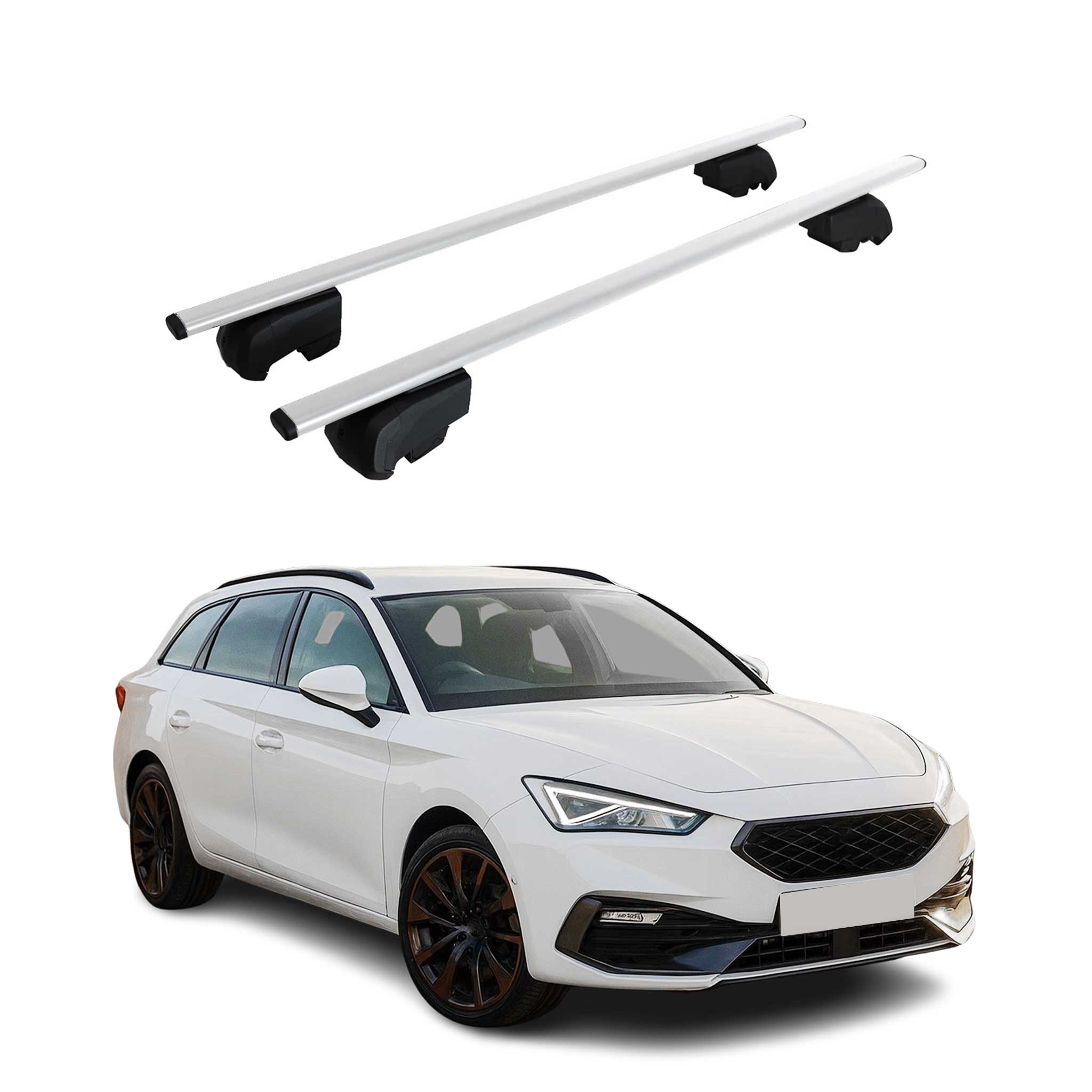Dachträger Grundtäger für Cupra Leon Sportstourer 2020-2026 75kg Metall Grau 2x