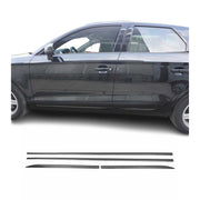 Seitentürleiste Türschutzleisten für Fiat Tipo 2015-2026 Dunkel Chrom 4x