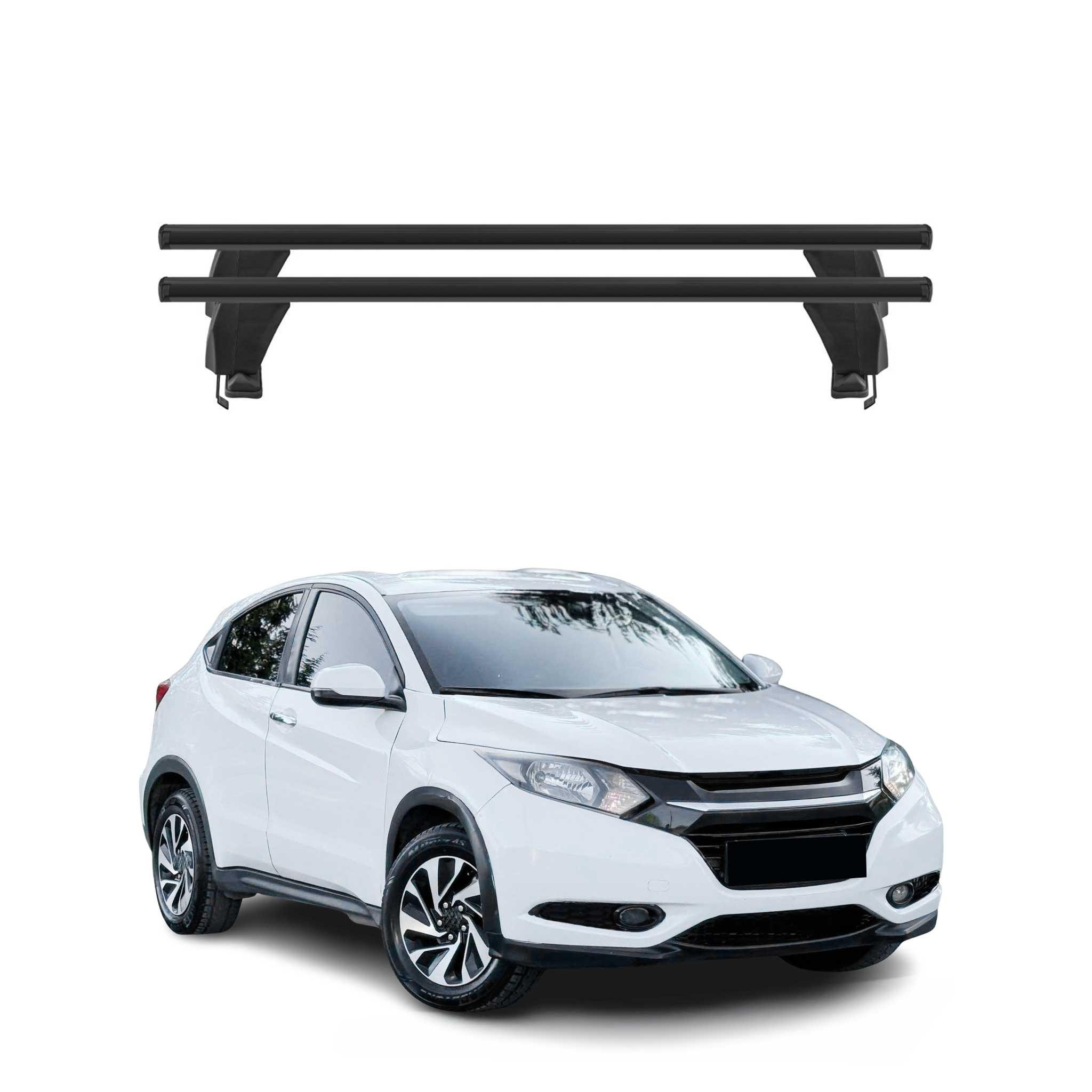 Menabo Dachträger Grundtäger für Honda HR-V 2015-2021 50kg Alu Schwarz 2 tlg