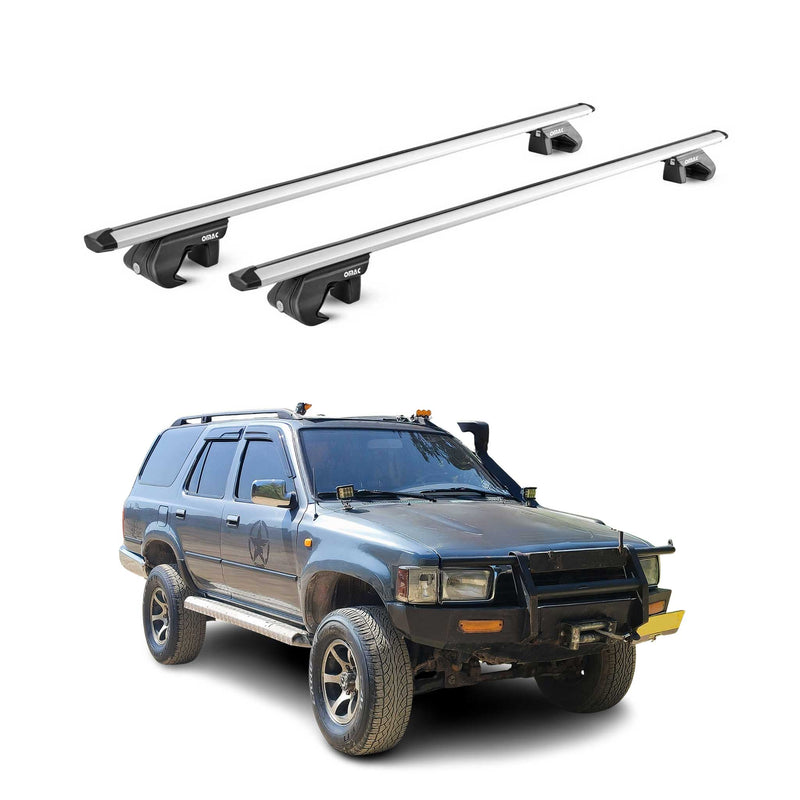 Dachträger Grundtäger für Toyota 4 Runner N130 1989-1995 90kg Alu Silber 2x ABE