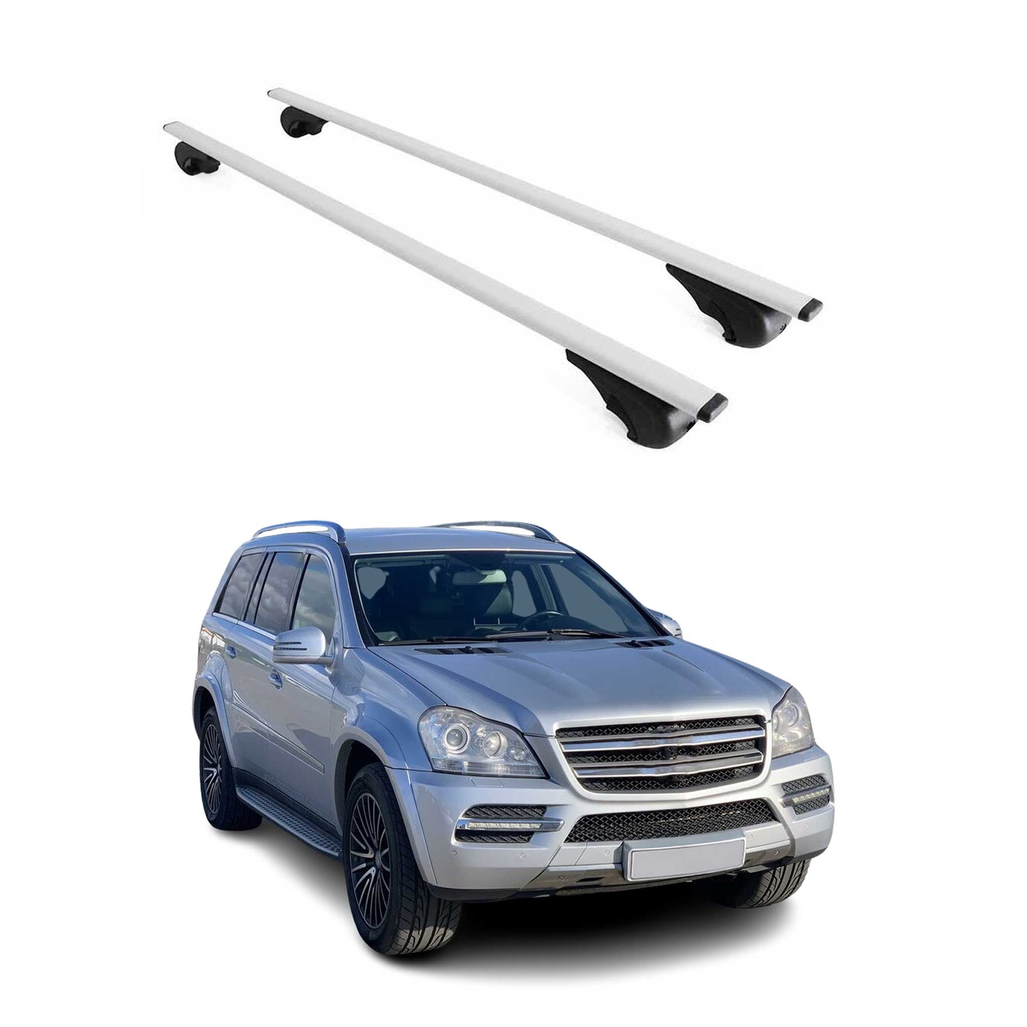 Dachträger Grundtäger für Mercedes GL Klasse X164 2006-2012 75kg Metall Grau 2x