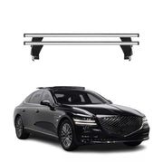 Menabo Dachträger Grundträger für Genesis G80 2017-2020 Alu Grau 2tlg