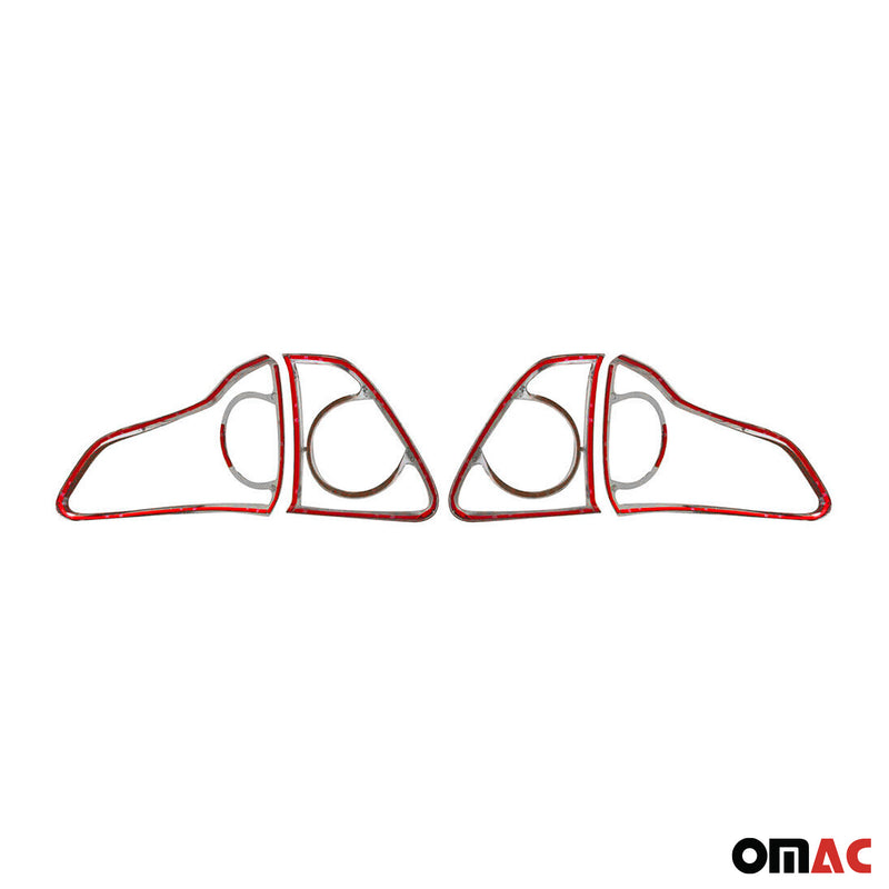 Rücklicht Leisten Heckleuchte für Toyota Corolla 2007-2013 Chrom ABS Silber 4tlg