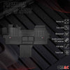 OMAC rubber floor mats for Fiat Ducato 2006-2020 Premium TPE car mats black 1x