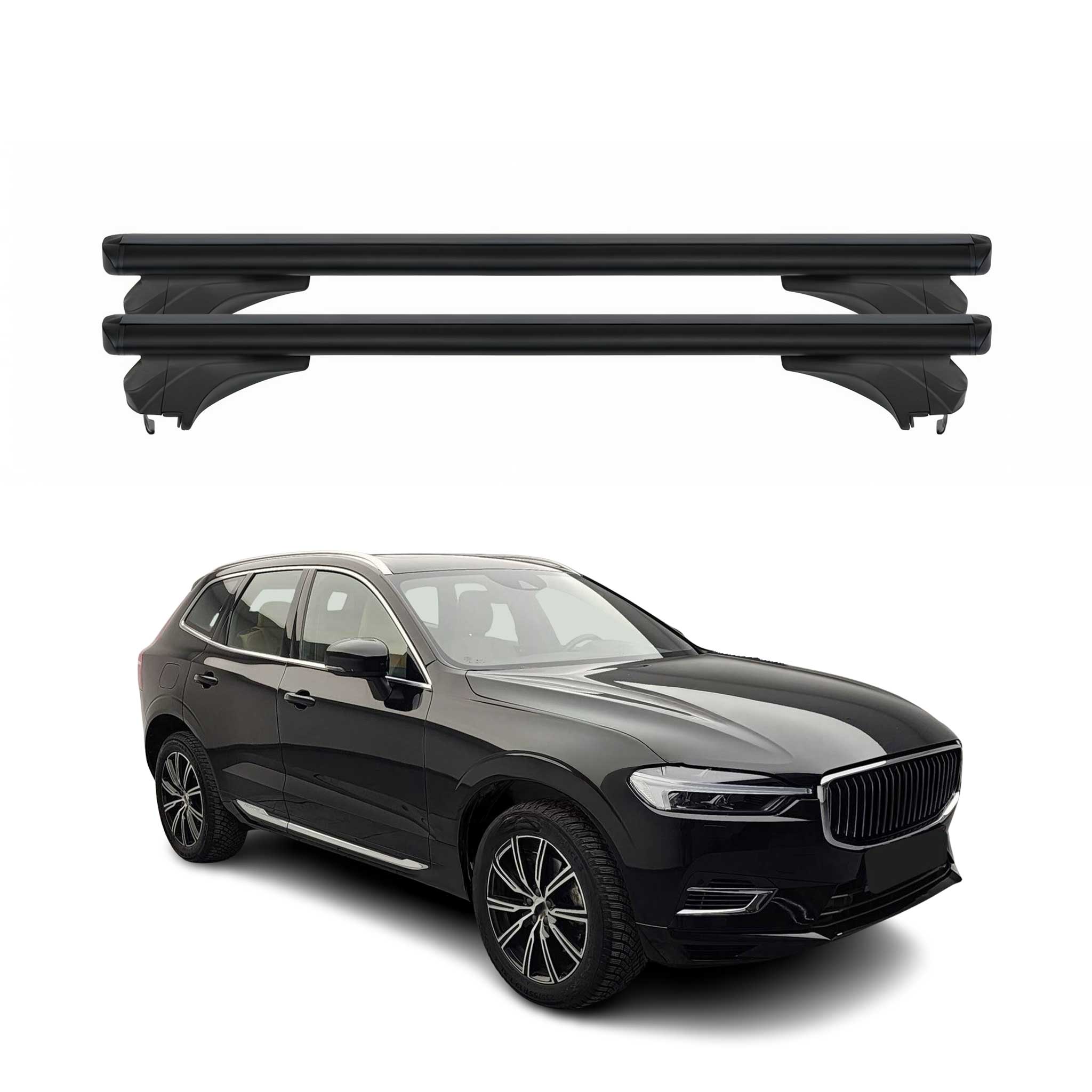 Menabo Dachträger Grundtäger für Volvo XC60 II 2018-2026 Aluminium Schwarz 2 tlg