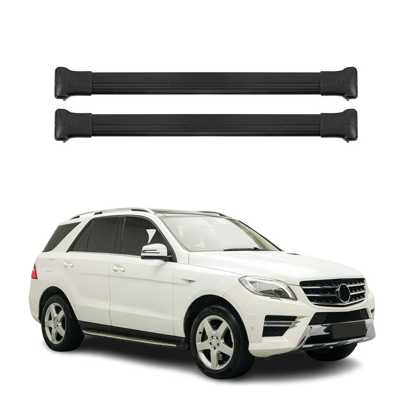 Dachträger Grundtäger für Mercedes ML Klasse GLE W166 2011-2015 75kg Alu Schwarz