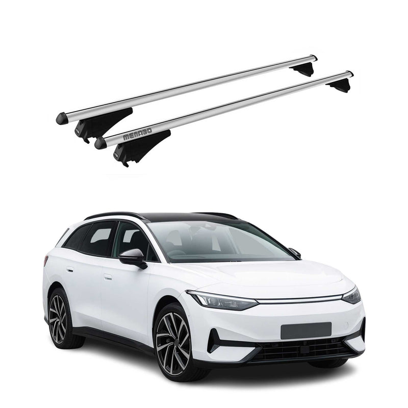 Menabo Dachträger Grundtäger für VW ID7 2023-2025 75kg Aluminium Silber 2 tlg