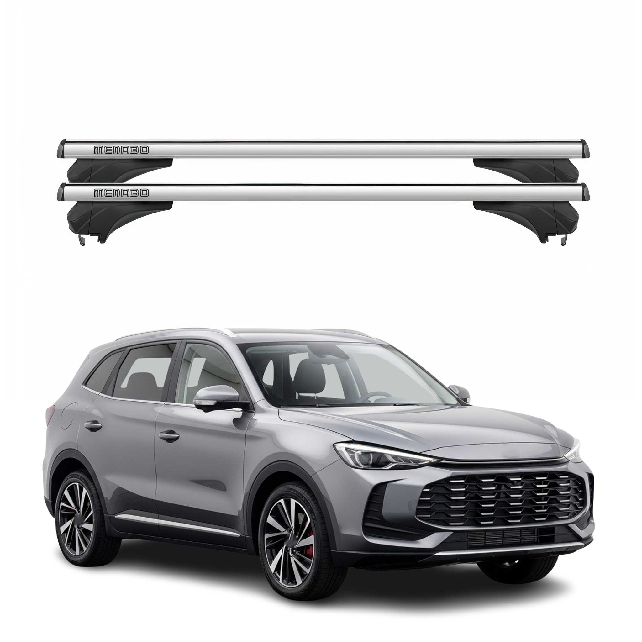 Menabo Dachträger Grundtäger für MG ZS II 2024-2026 Aluminium Silber 2 tlg