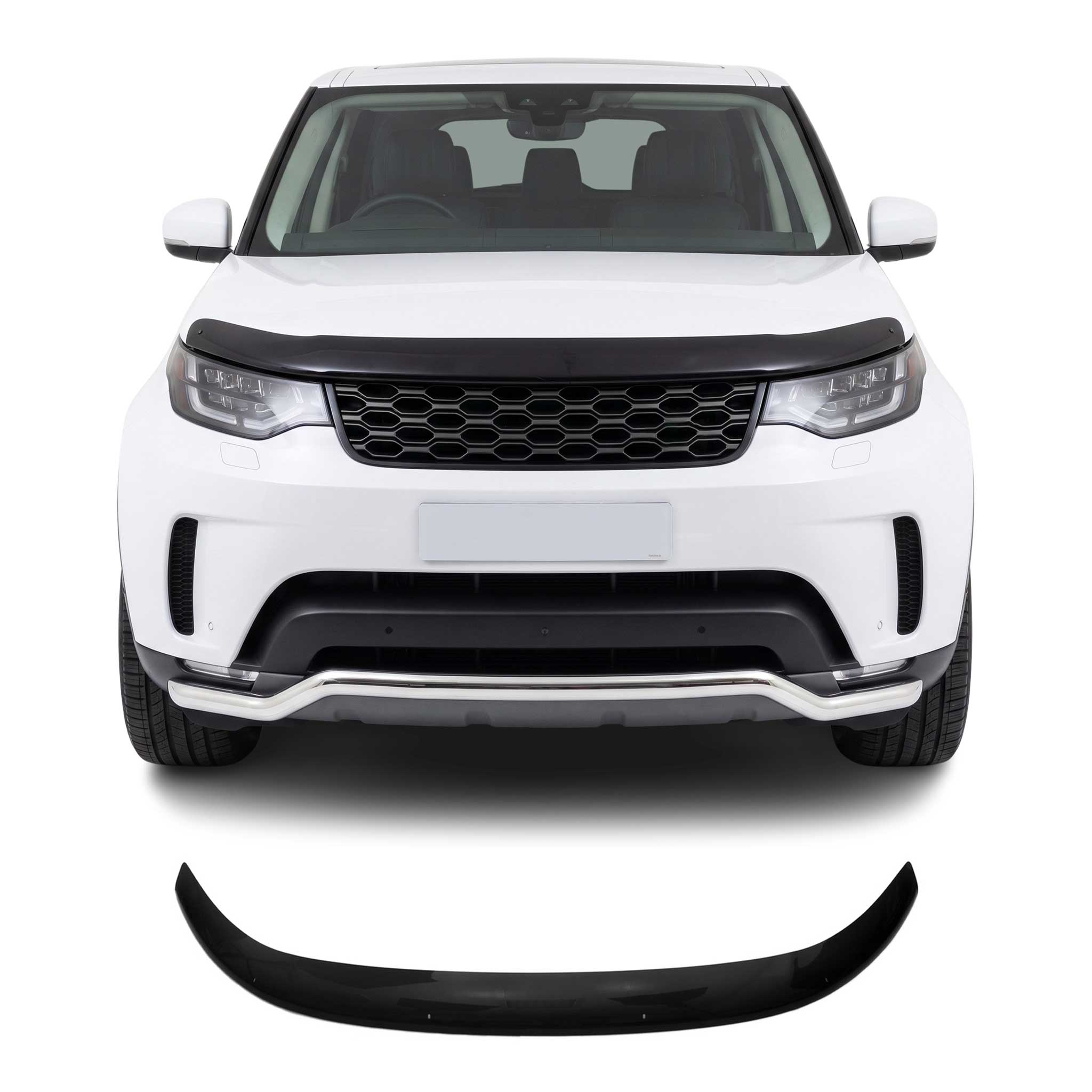 Motorhaube Deflektor Insektenschutz für Land Rover Discovery 2017-2026 Dunkel