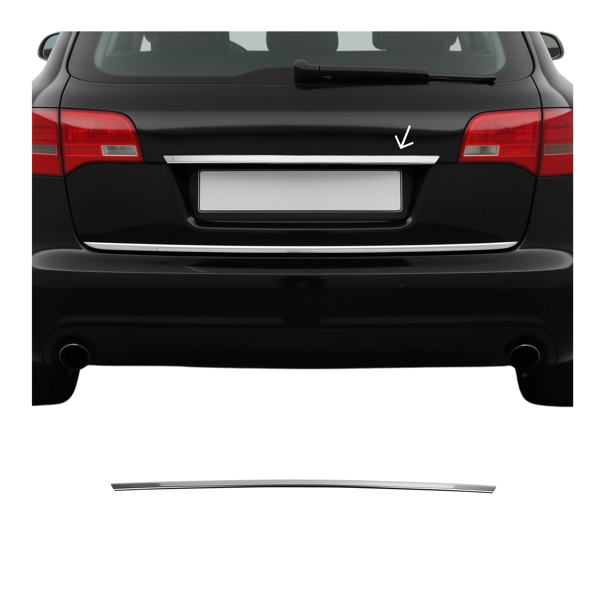 Heckklappe Kofferraumöffner Griff für Audi A6 Limo 2004-2011 Edelstahl Chrom