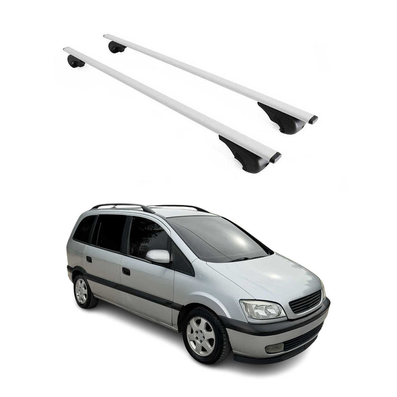Dachträger Grundtäger für Opel Zafira A 1999-2005 75kg Metall Silber 2 tlg