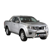 Stahl Schwellerrohre Trittbretter für Nissan NP300 Navara King Cab 2015-2023