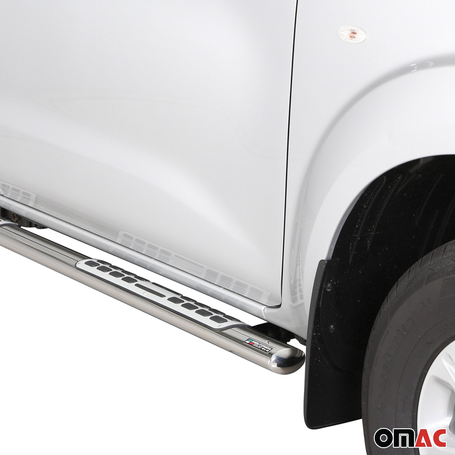 Stahl Schwellerrohre Trittbretter für Nissan NP300 Navara King Cab 2015-2023
