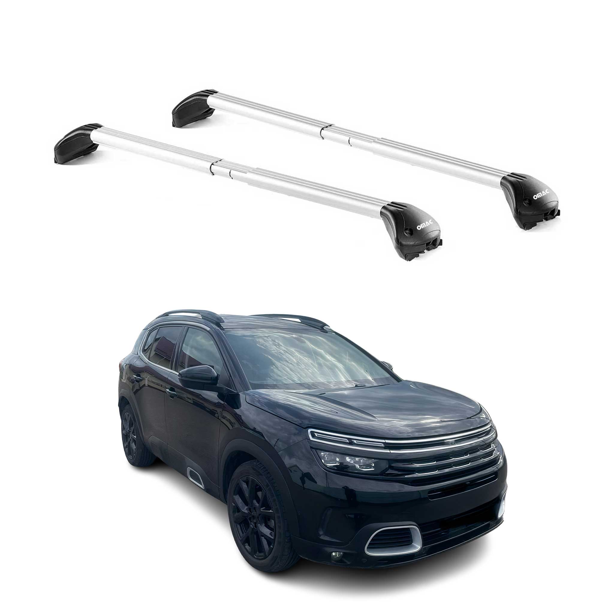 Dachträger für Citroen C5 Aircross 2018-2025 5 tür 100kg Alu Silber 2x ABE