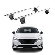Alu Dachträger für Peugeot 308 III Schrägheck Kombi 2021-2026 T-Nut 2tlg Silber