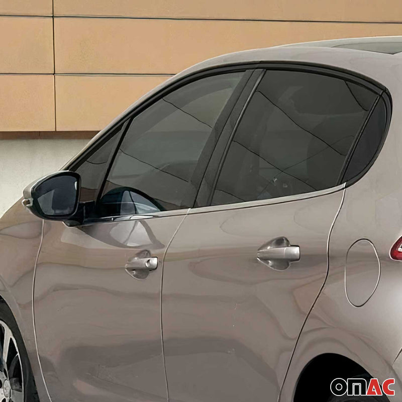 Fensterleisten Zierleisten für Peugeot 208 2012-2019 Edelstahl Chrom 4tlg