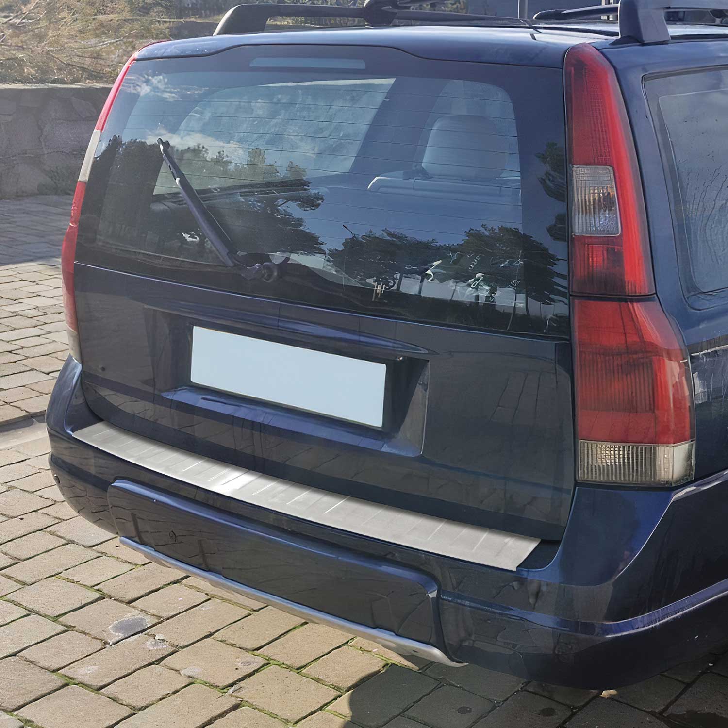 Ladekantenschutz Stoßstange für Volvo XC70 I 1998-2000 Edelstahl Chrom gebürstet