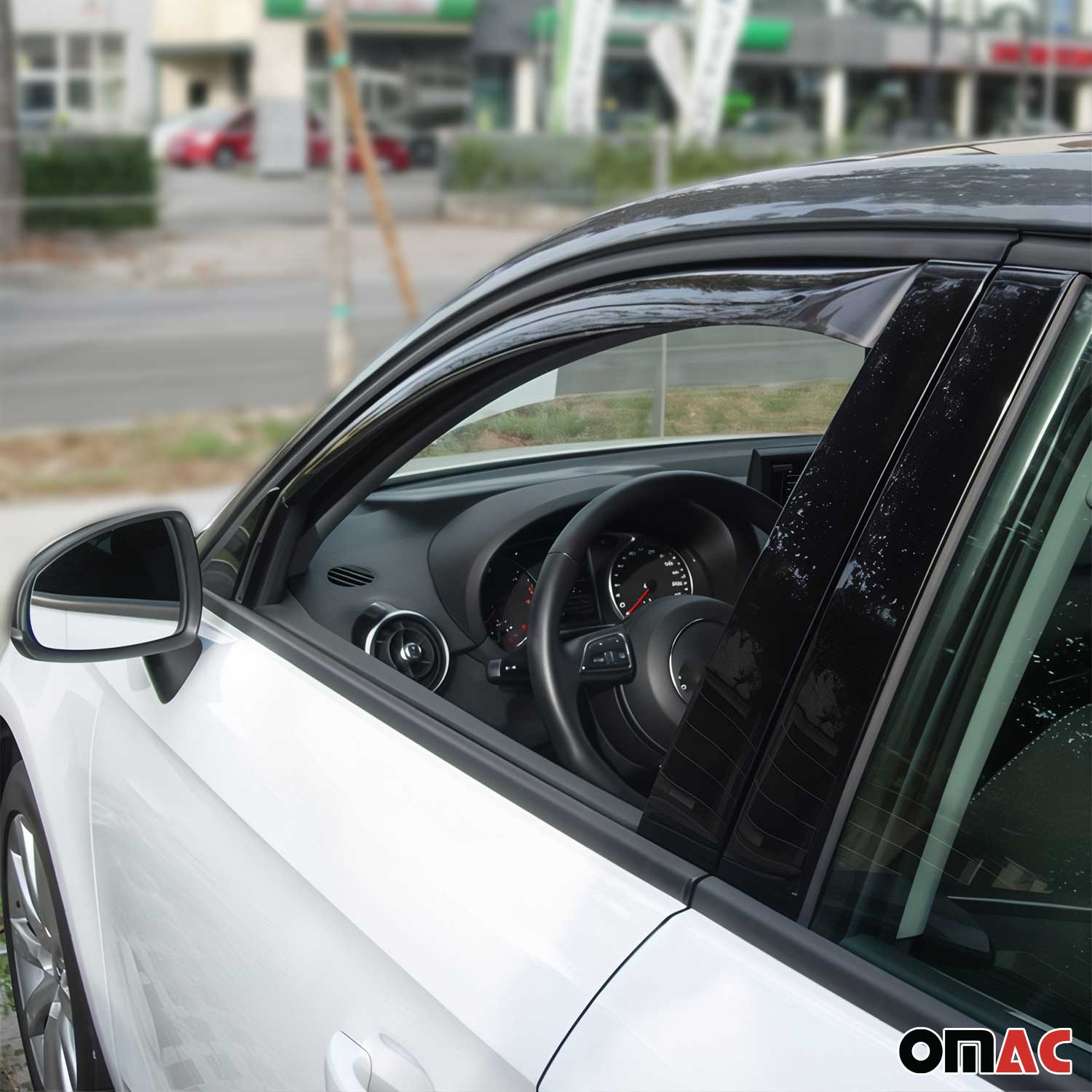 Windabweiser Regenabweiser für Audi A1 Sportback 8X 2012-2018 Dunkel Acryl 2x