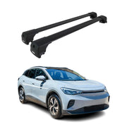 Dachträger Grundtäger für VW ID.4 2021-2026 75kg Aluminium Schwarz 2 tlg