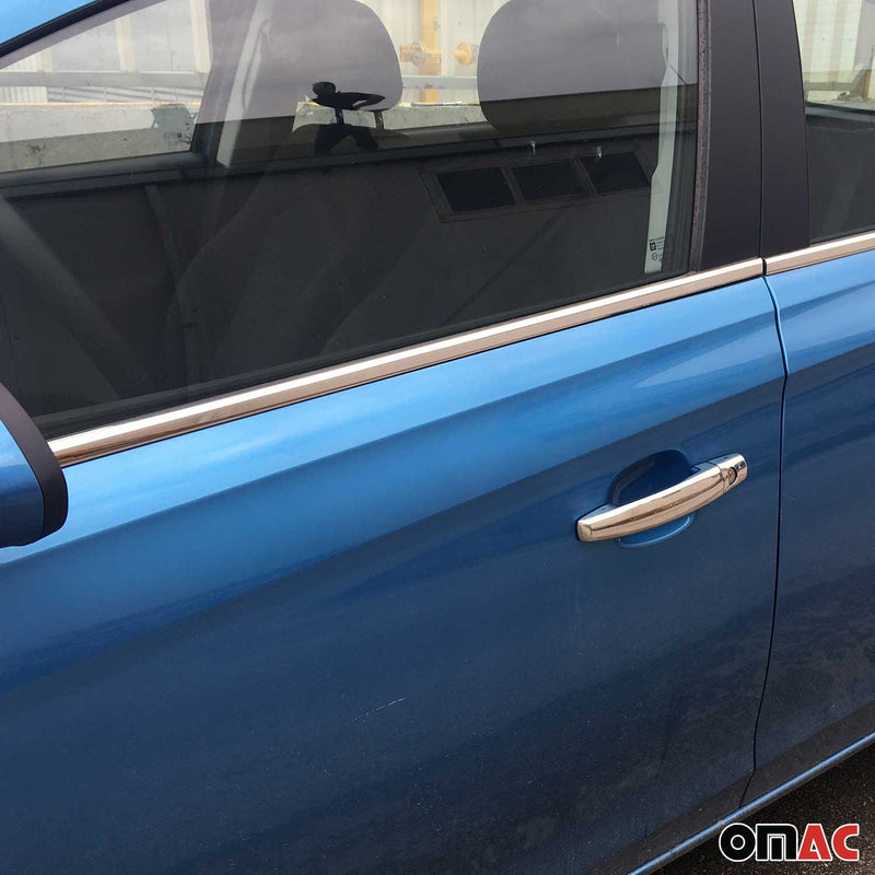 Window strips decorative strips for Opel Corsa 2015-2019 stainless steel chrome 6 pieces