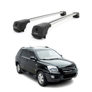 Dachträger Grundträger für Kia Sportage mk2 JE 2005-2010 Aluminium 75kg Grau 2x
