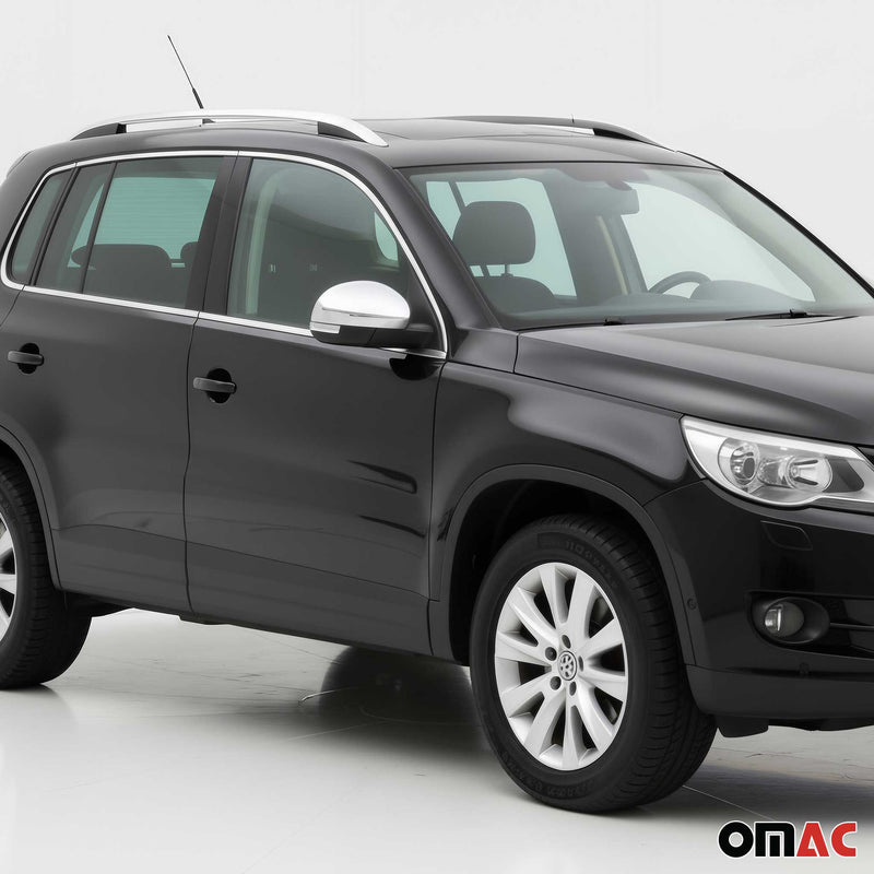 Spiegelkappen Spiegelabdeckung für Seat Alhambra 2010-2021 Edelstahl Silber 2tlg