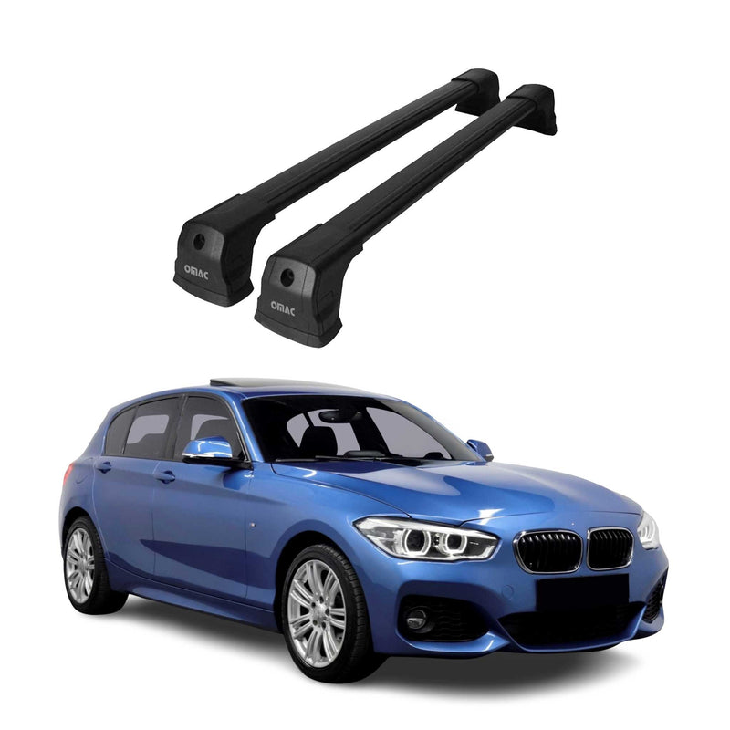 Dachträger Grundträger für BMW 1er F20 2011-2019 Aluminium Schwarz 2x