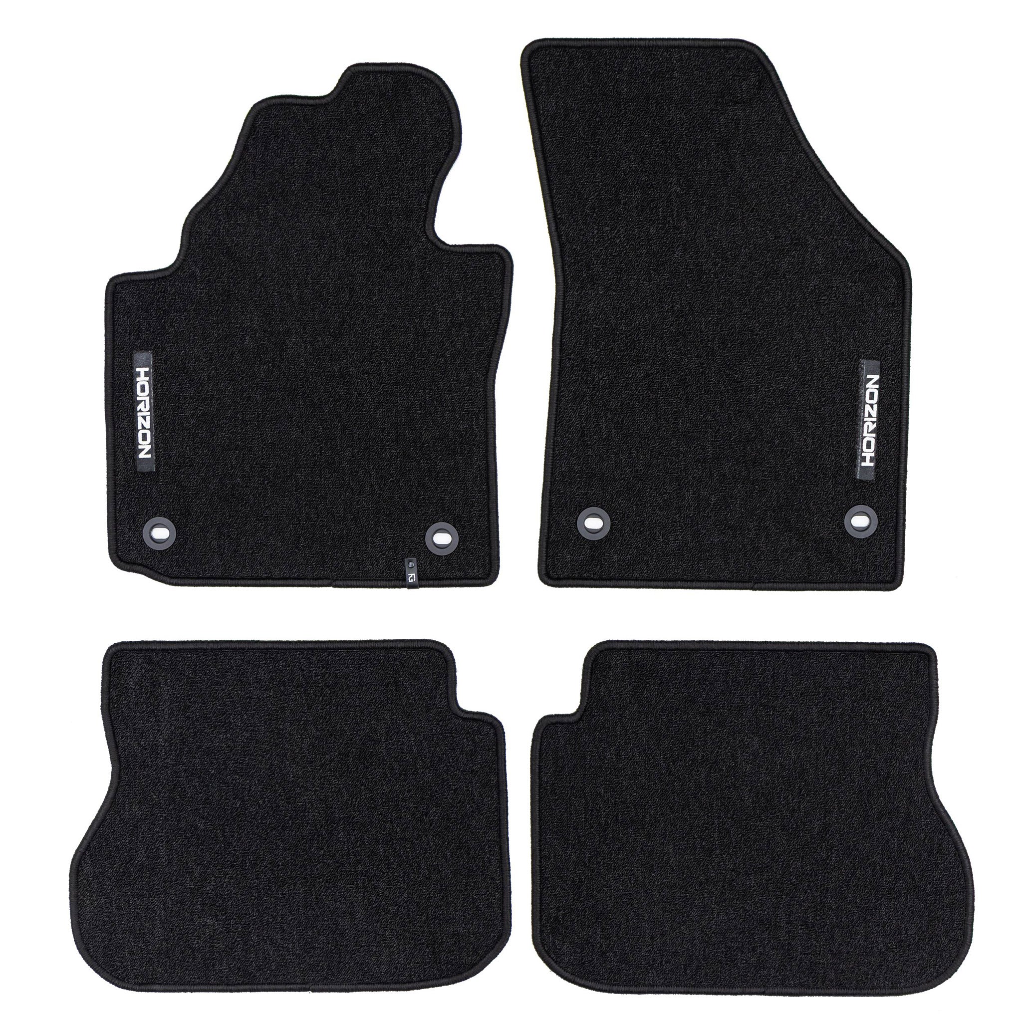 Velours Fußmatten für VW Caddy III 2003-2020 Autoteppich Automatten Schwarz 4tlg