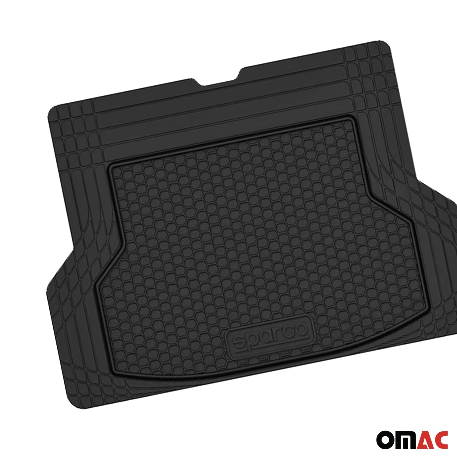 SPARCO Kofferraumwanne Laderaumwanne für BMW Universal Trimmbare Gummi Schwarz