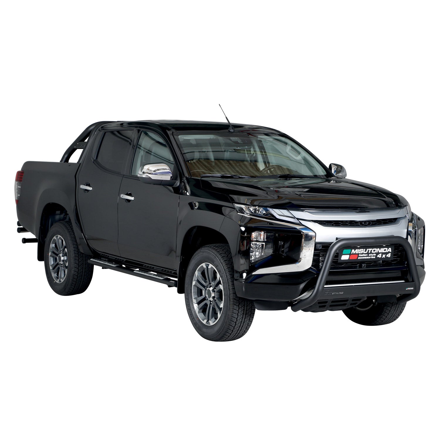 Frontbügel Frontschutzbügel für Mitsubishi L200 Club Cab 2019-2023 ø63 Schwarz