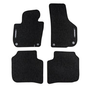 Velours Fußmatten für Skoda Superb II 2008-2015 Autoteppich Schwarz 4 teile
