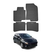 OMAC Gummi Fußmatten für Hyundai i20 3 2020-2026 Automatten Gummi TPE Schwarz 4x