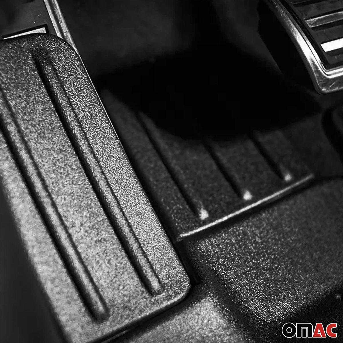 OMAC Fußmatten & Kofferraumwanne Set für Subaru Forester IV 2013-2018 Schwarz