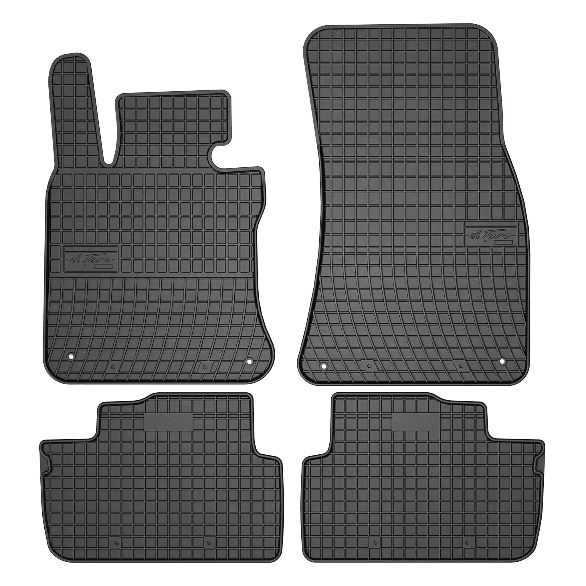 OMAC Gummi Fußmatten für BMW 4er F32 Coupe 2013-2020 Automatten Gummi Schwarz 4x