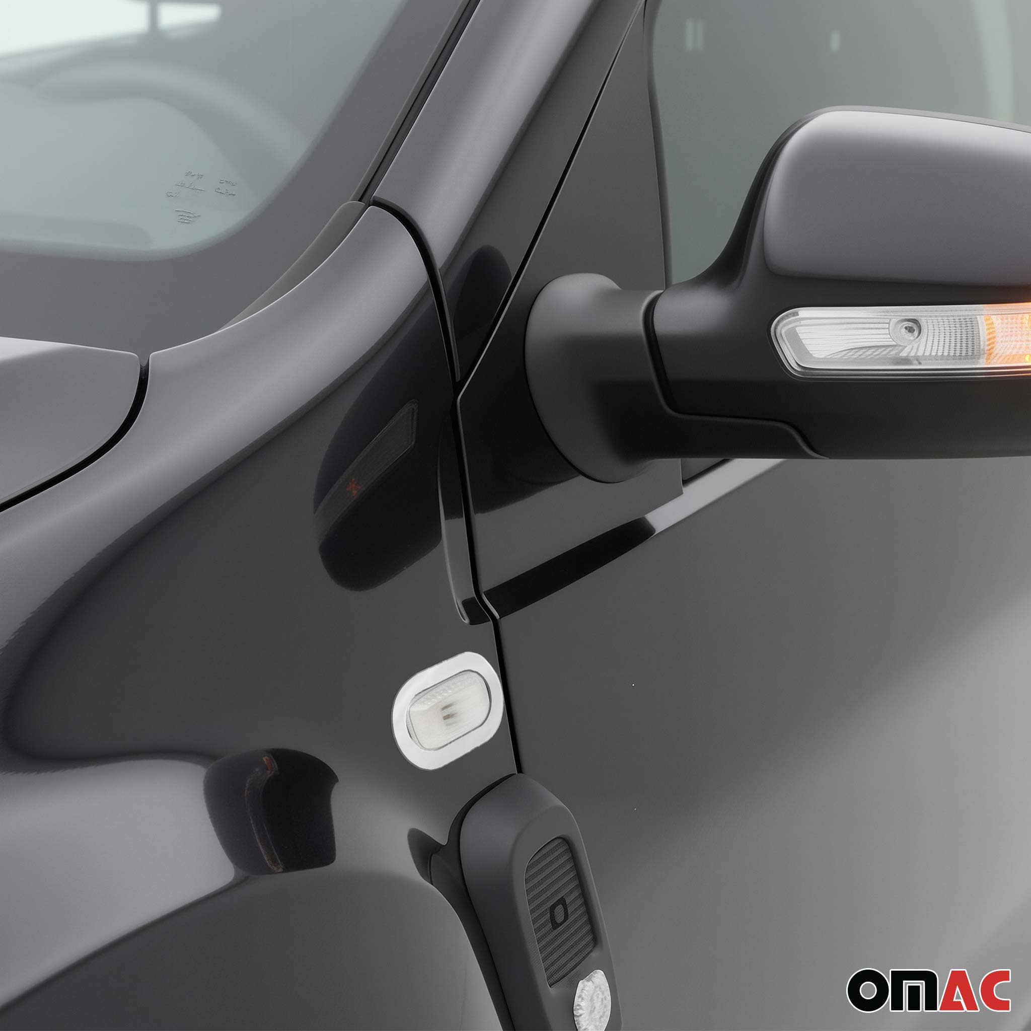 Blinkerrahmen Signalblende Blinker für Dacia Lodgy 2013-2024 Edelstahl Chrom 2x