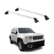 Dachträger Grundtäger für Jeep Renegade 2015-2025 100kg Alu Silber 2 tlg ABE