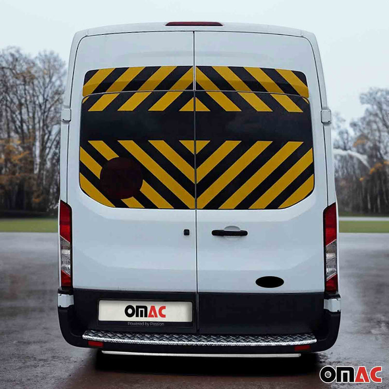 Ladekantenschutz Stoßstange für Ford Transit 2014-2025 Doppelflügeltür Alu