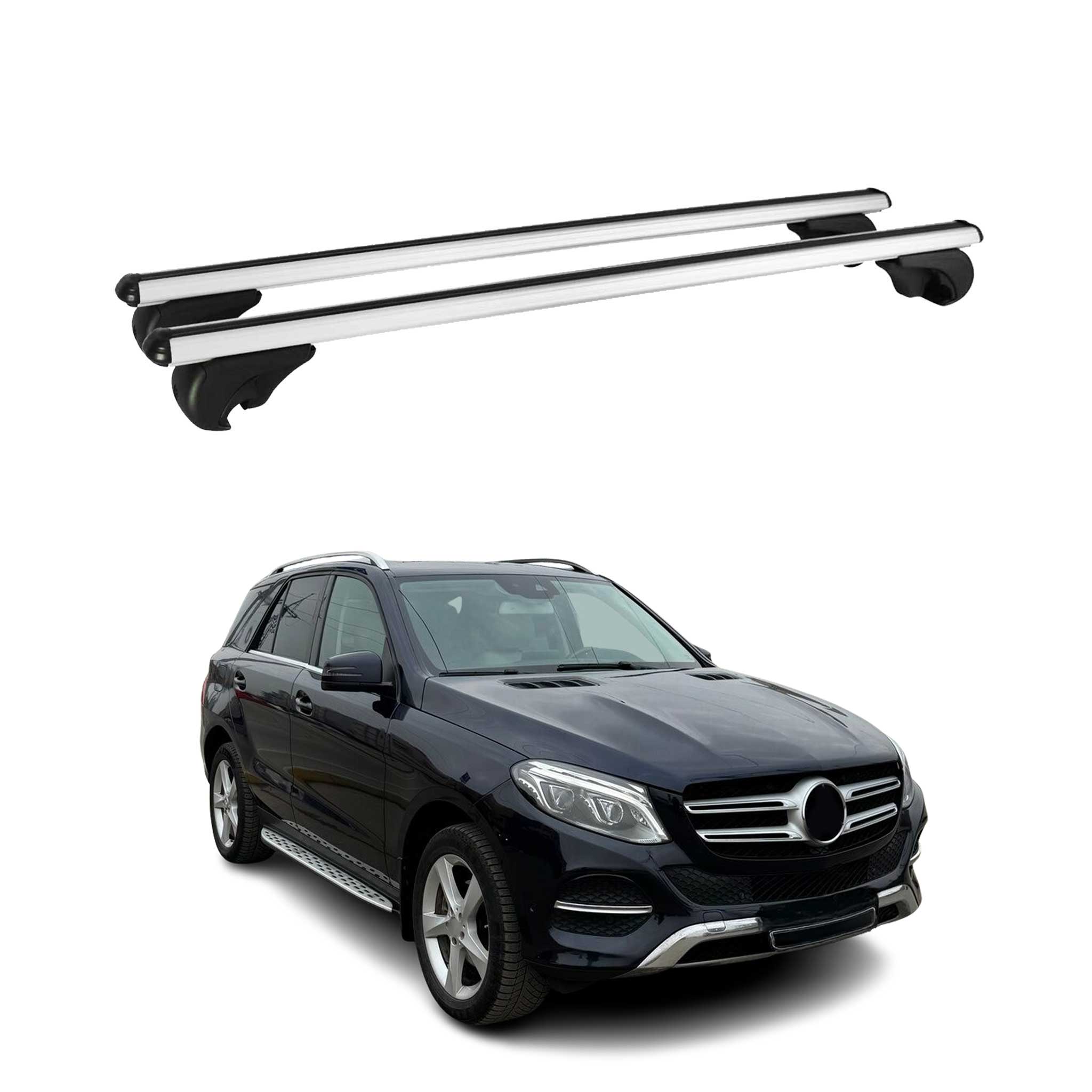 Dachträger für Mercedes GLE W166 2015-2018 Gepäckträger Grundträger Alu Silber