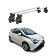 Menabo Dachträger Grundtäger für Toyota Aygo 2014-2022 50kg Stahl Silber 2 tlg