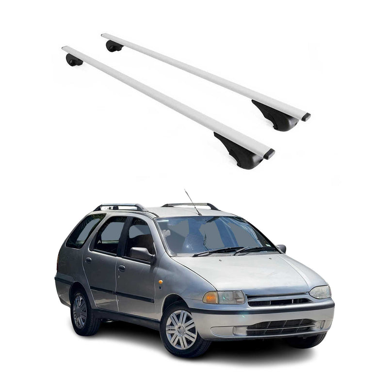 Dachträger Grundtäger für Fiat Palio Weekend 1996-2011 75kg Metall Silber 2 tlg