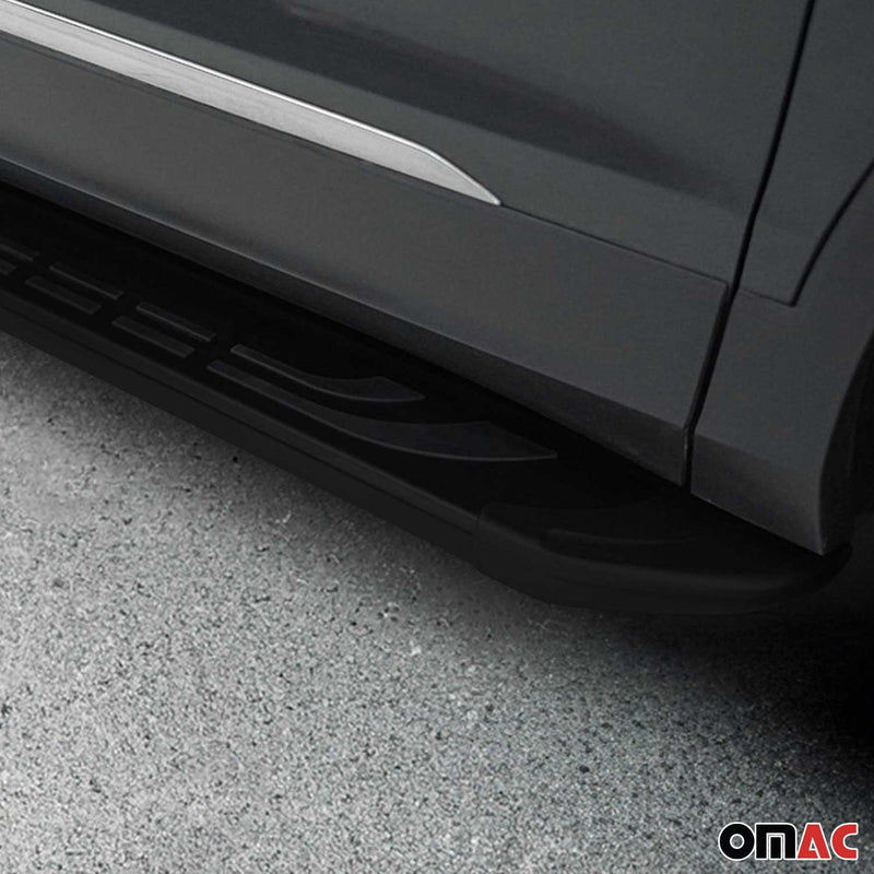 Trittbretter Schweller Seitenbretter für Chevrolet Captiva 2006-2019 Alu Schwarz