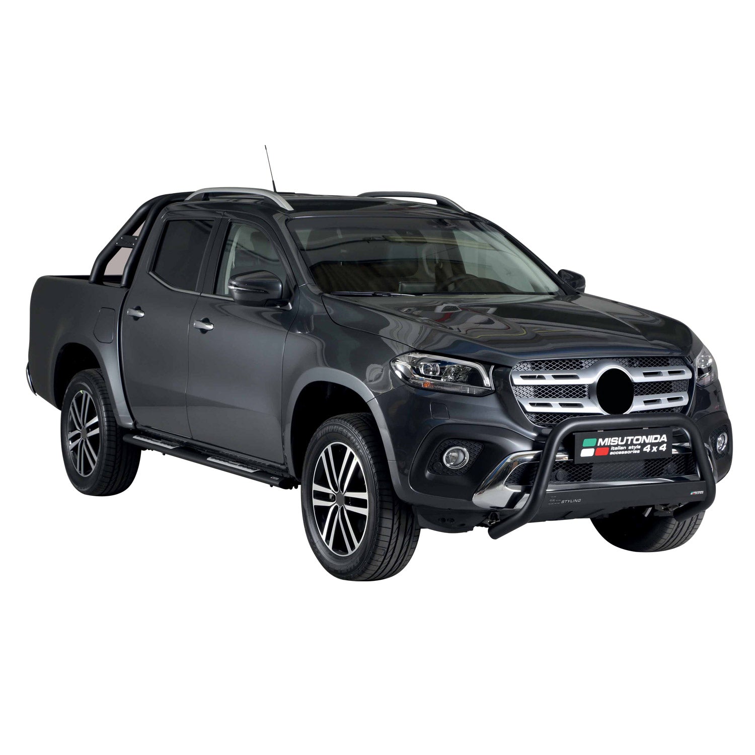 Frontbügel Frontschutzbügel für Mercedes X Klasse 2017-2020 ø63mm Stahl Schwarz